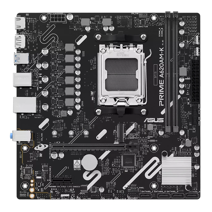 مادربرد ایسوس مدل PRIME A620AM-K DDR5 — تصویر 1