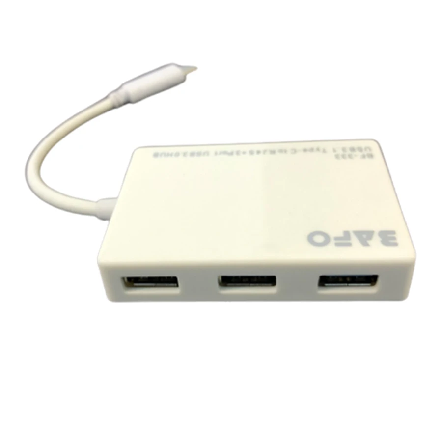 مبدل USB-C به Ethernet/USB 3.0 بافو مدل BF-333 — تصویر 1