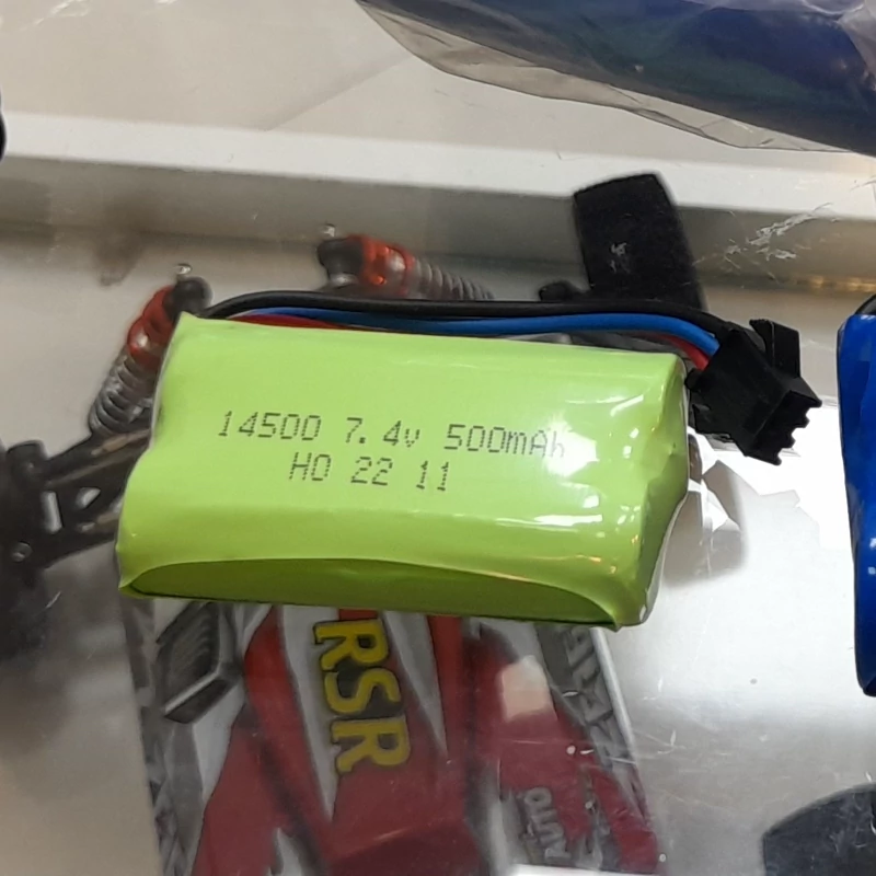 باطری ماشین کنترلی 7.4v 500mah li-ion — تصویر 1