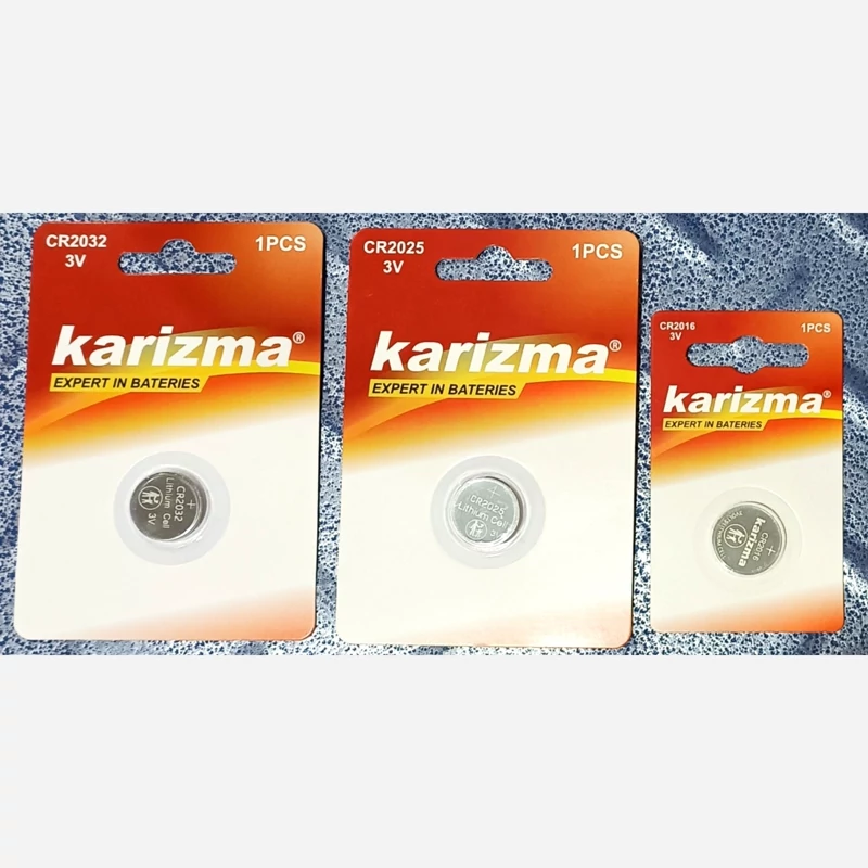 باطری سکه ای 2032-2025-2016 عالی آلکالین پرقدرت karizma