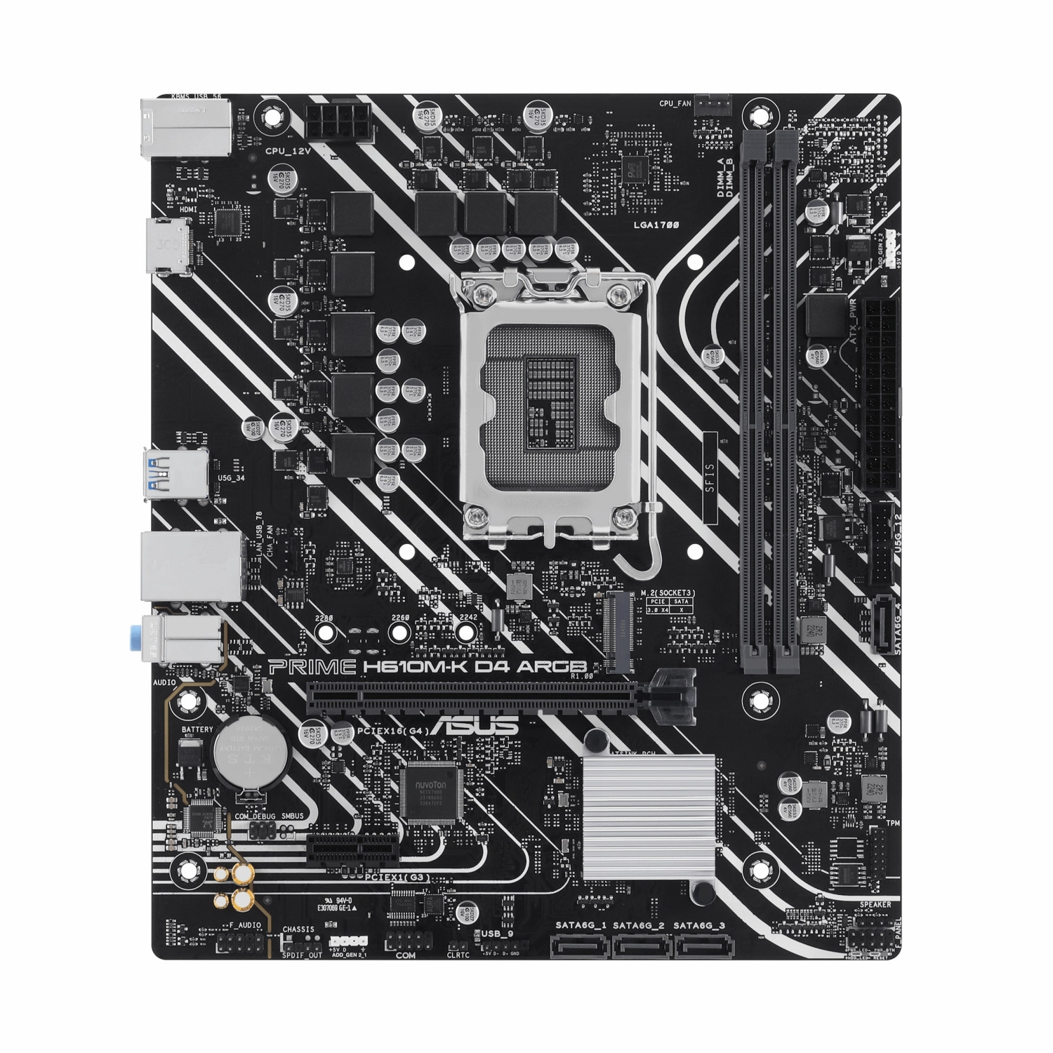 مادربرد ایسوس مدل PRIME H610M-K D4 ARGB