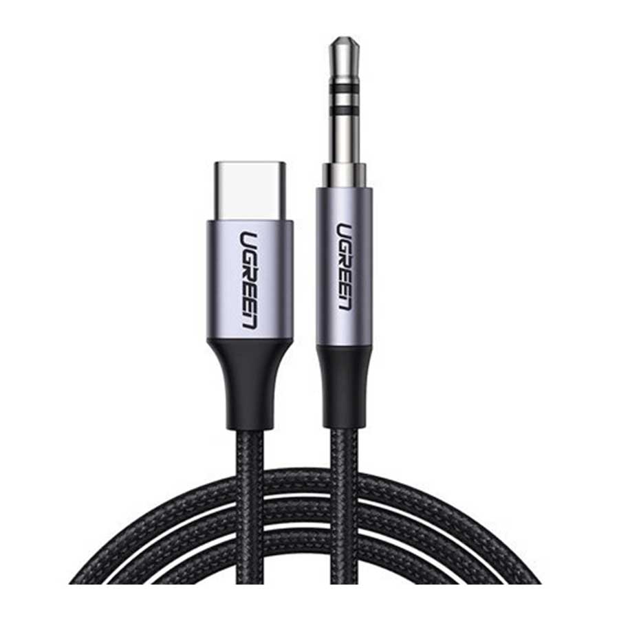 کابل 1 متری تبدیل USB-C به جک 3.5 میلیمتری یوگرین مدل CM450