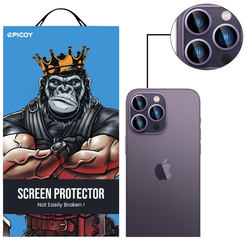 محافظ لنز دوربین گوشی اپل iPhone 14 Pro Max / 14 Pro اپیکوی مدل HD-ColorLenz