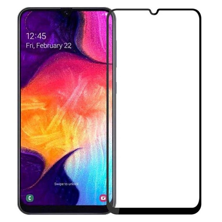 محافظ صفحه شیشه ای تمام چسب مناسب برای گوشی سامسونگ Galaxy A50s/A30S/A50