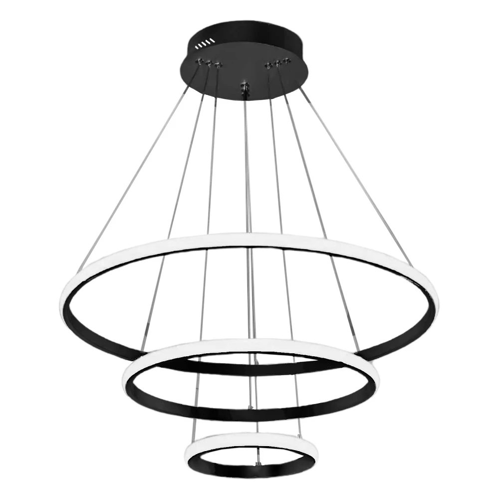 لوستر مدرن سقفی اتاق چشمه نور مدل F6602/3H ریموت دار