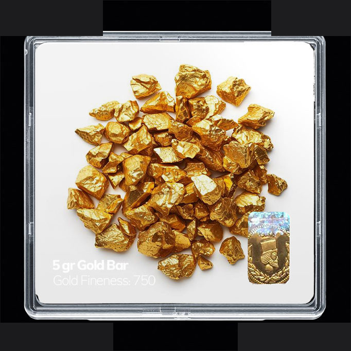 شمش طلا 18 عیار 100 سوت مدوپد مدل طلا کد SG11791 — تصویر 1