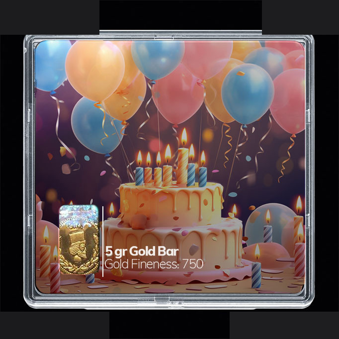 شمش طلا 18 عیار 100 سوت مدوپد مدل کیک کد SG10794