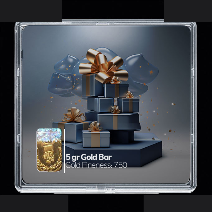 شمش طلا 18 عیار 100 سوت مدوپد مدل کادو کد SG10862