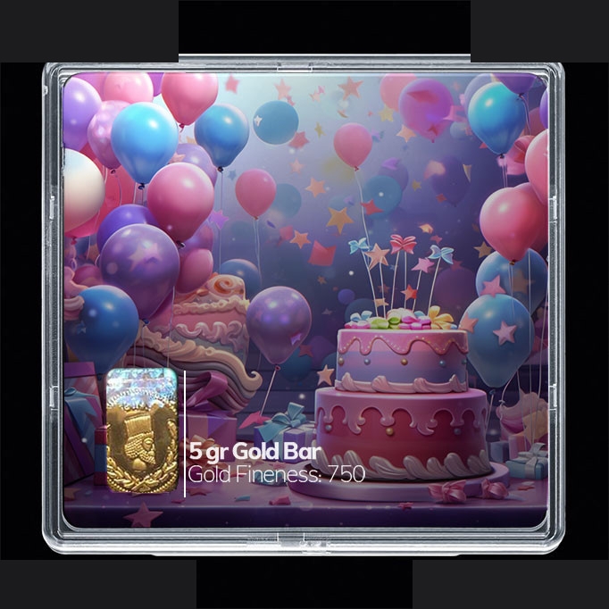 شمش طلا 18 عیار 100 سوت مدوپد مدل کیک کد SG10879