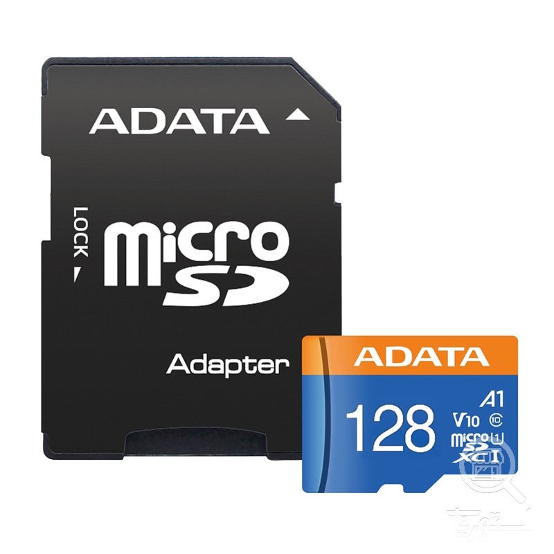 کارت حافظه microSDXC ای دیتا مدل Premier V10 A1 کلاس 10 استاندارد UHS-I سرعت 100MBps ظرفیت 128 گیگابایت به همراه آداپتور — تصویر 1