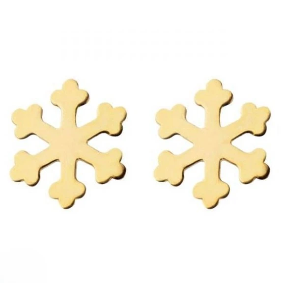 گوشواره طلا 18عیار اپال گلد مدل برف BR013