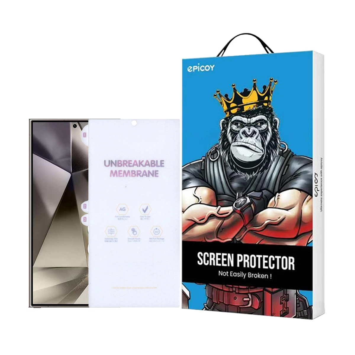 گلس مات گوشی سامسونگ Galaxy S24 Ultra اپیکوی مدل Hydrogel-Matte