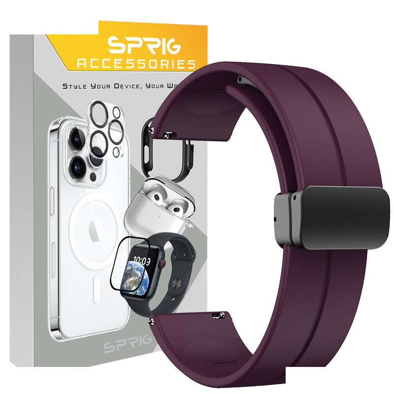 بند اسپریگ مدل SIC Magnet مناسب برای ساعت هوشمند سامسونگ Galaxy watch 3 41mm / Galaxy watch 42mm / Gear Sport / S2 Classic