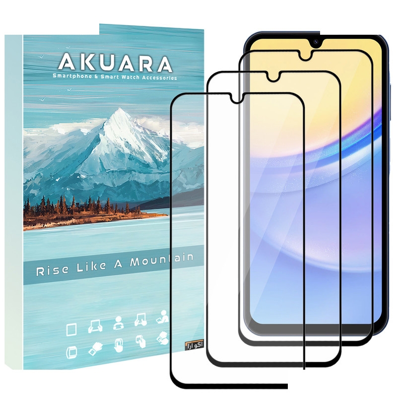 محافظ صفحه نمایش آکوآرا مدل Full AKU مناسب برای گوشی موبایل سامسونگ Galaxy A13 5G / A04s / A23 5G / A32 5G مجموعه سه عددی