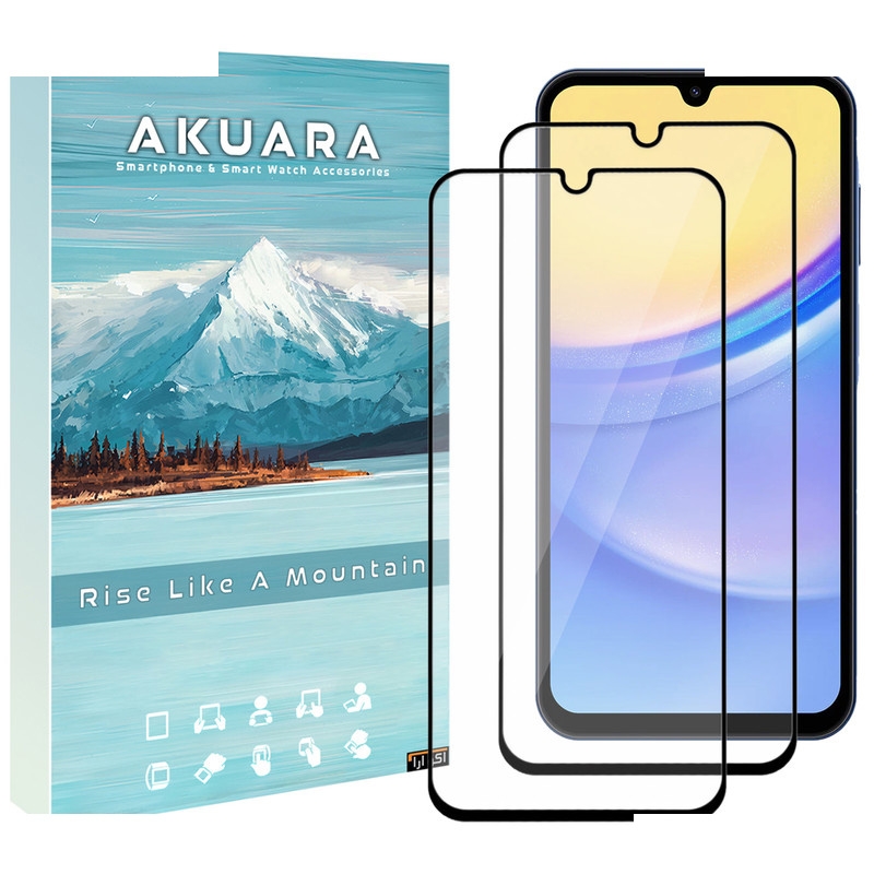 محافظ صفحه نمایش آکوآرا مدل Full AKU مناسب برای گوشی موبایل سامسونگ Galaxy A32 5G / A12s / M02 / M02s مجموعه دو عددی