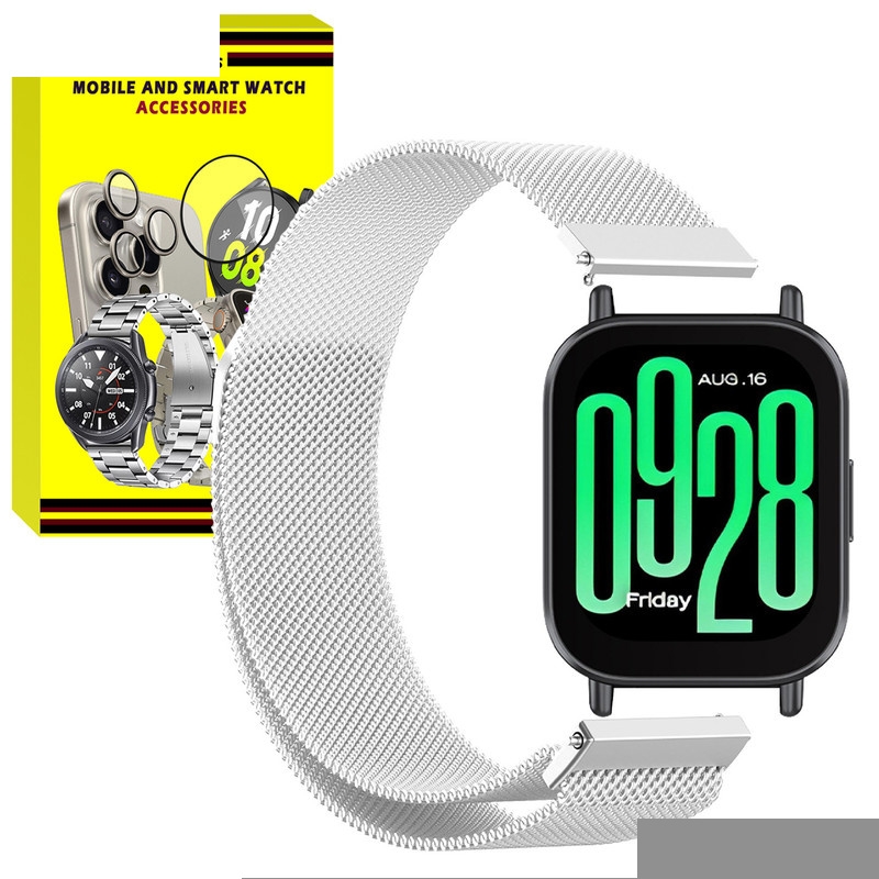 بند امگلس مدل MilanStrap MG TW مناسب برای ساعت هوشمند شیائومی Redmi Watch 5 Active / Watch 5 Lite 22mm