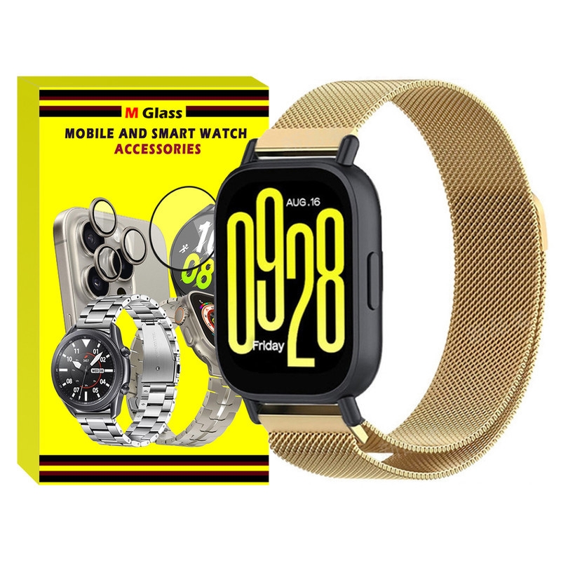 بند امگلس مدل Milanese MG TW مناسب برای ساعت هوشمند شیائومی Redmi Watch 5 Active / Redmi Watch 5 Lite
