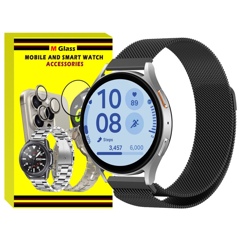 بند امگلس مدل Milanese MG مناسب برای ساعت هوشمند سامسونگ Galaxy Watch 4/5/6/7/FE سایز 40/43/44/46/47 میلی متری