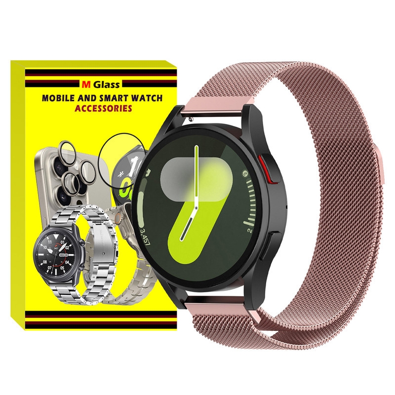 بند امگلس مدل Milanese MG مناسب برای ساعت هوشمند سامسونگ Galaxy Watch 7 44mm / Galaxy Watch 7 40mm / Galaxy Watch FE