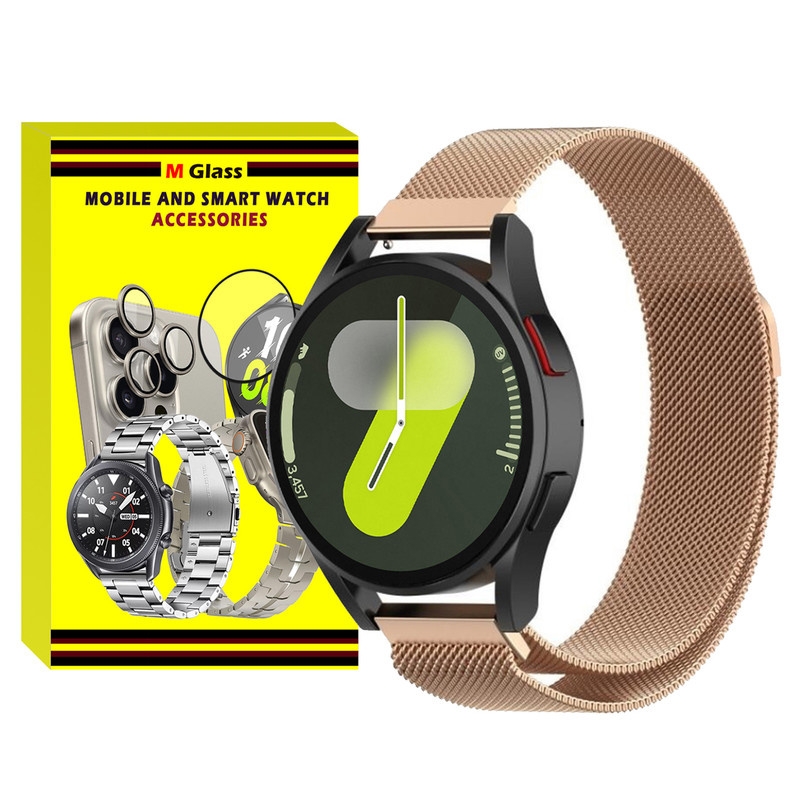 بند امگلس مدل Milanese MG مناسب برای ساعت هوشمند سامسونگ Galaxy Watch FE