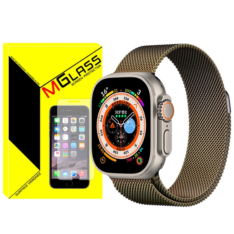 بند امگلس مدل Milanese-MG مناسب برای ساعت هوشمند الترا T1000 Ultra 49mm