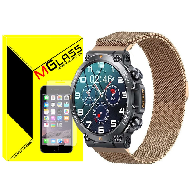 بند امگلس مدل Milanese مناسب برای ساعت هوشمند هپی تاچ K56 / K56 Pro / K56 Ultra