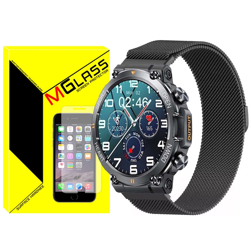 بند امگلس مدل Milanese مناسب برای ساعت هوشمند هپی تاچ K59 / K59 Pro