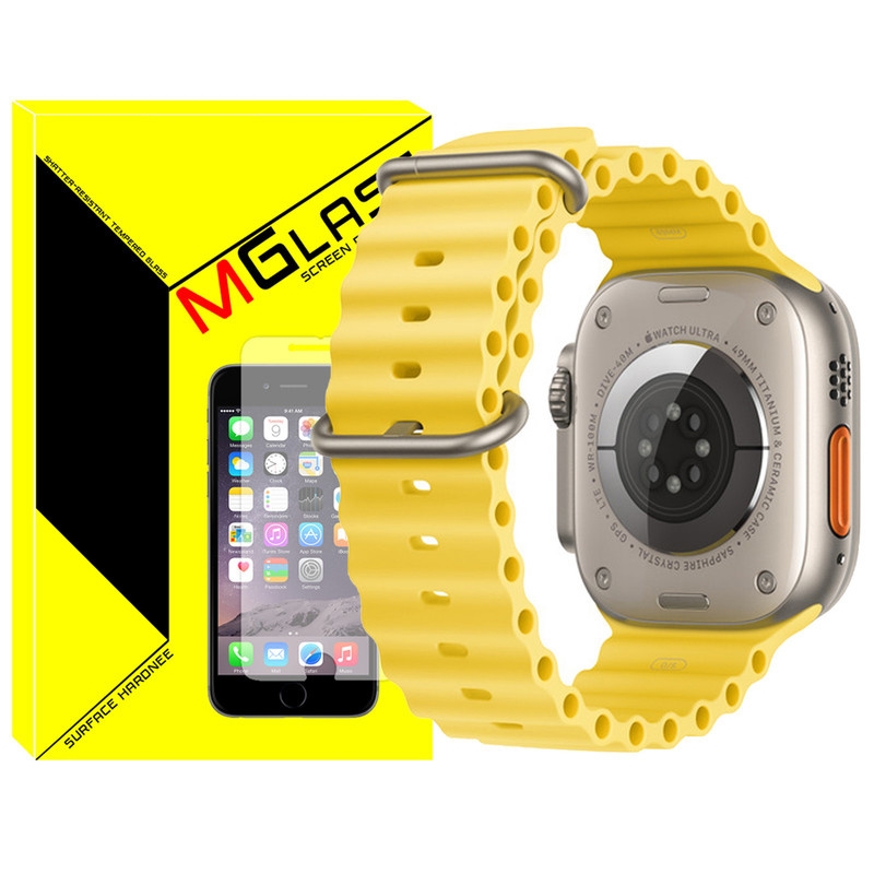 بند امگلس مدل Ocean مناسب برای ساعت هوشمند هاینو تکو T89 Ultra Max — تصویر 1