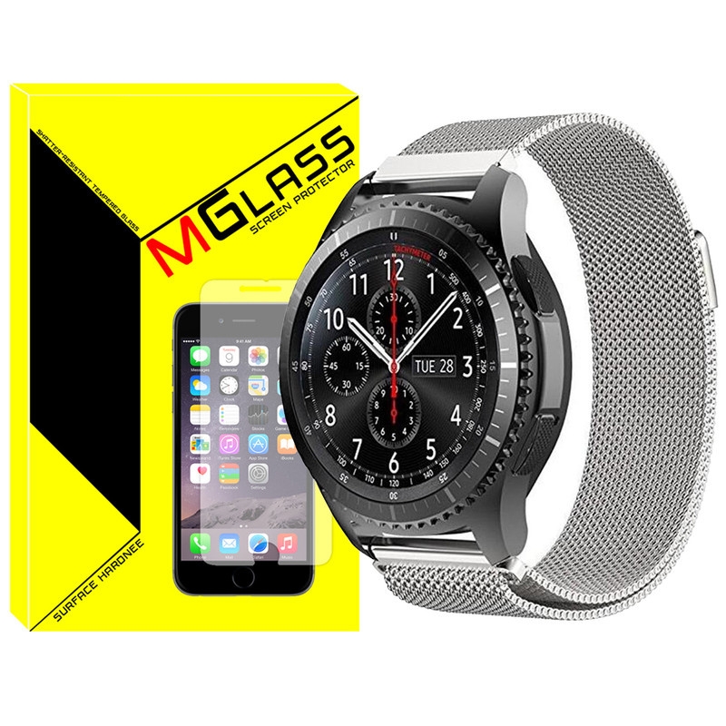 بند امگلس مدل Milanese مناسب برای ساعت هوشمند سامسونگ Galaxy Watch Active 1 / Active 2 40mm / Active 2 44mm / Watch 3 41mm