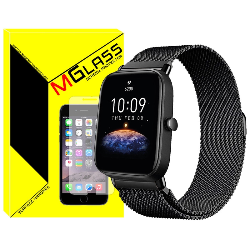 بند امگلس مدل Milanese مناسب برای ساعت هوشمند شیائومی Amazfit BIPS / GTS / BIP LITE / BIP U / BIP U PRO / BIP 3 / BIP 3 Pro / GTS 4 mini / GTS 3