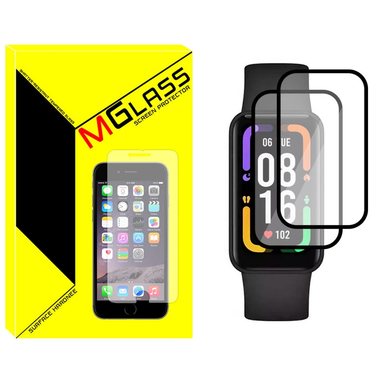 محافظ صفحه نمایش نانو ام گلس مدل NMG مناسب برای ساعت هوشمند شیائومی Redmi Smart Band Pro بسته دو عددی — تصویر 1