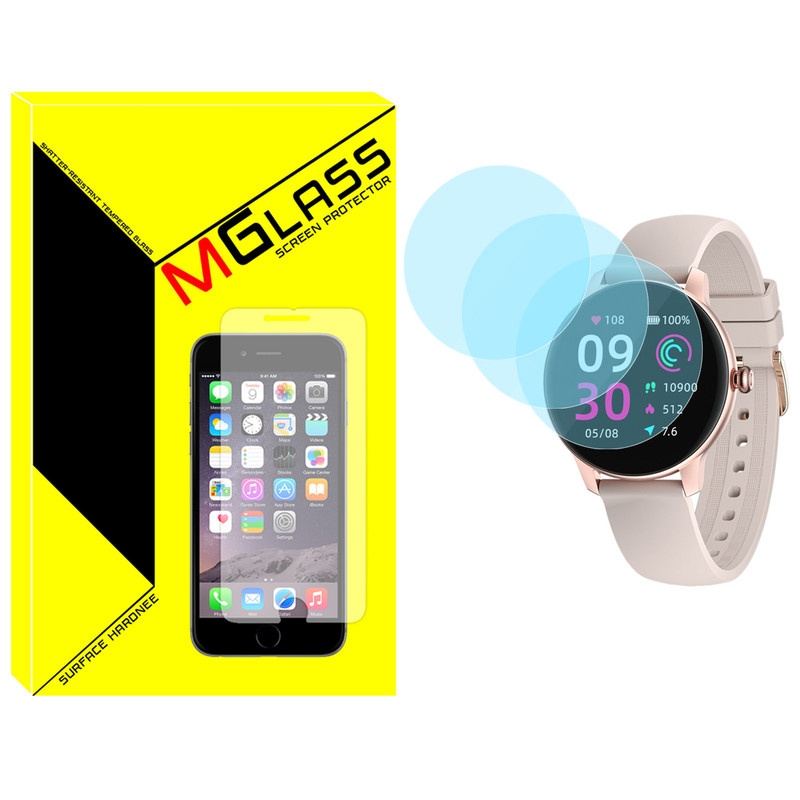محافظ صفحه نمایش شیشهای ام گلس مدل SH-MG مناسب برای ساعت هوشمند کیسلکت L11 Pro بسته سه عددی