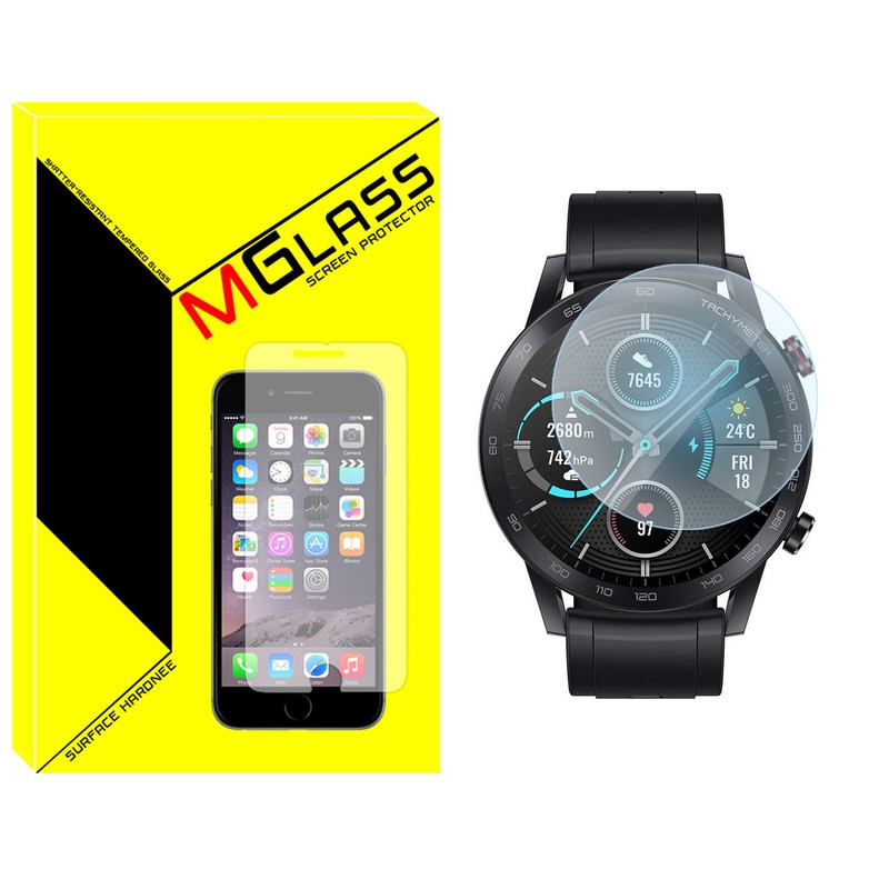 محافظ صفحه نمایش شیشهای ام گلس مدل SH-MG مناسب برای ساعت هوشمند آنر Magic 2 46mm
