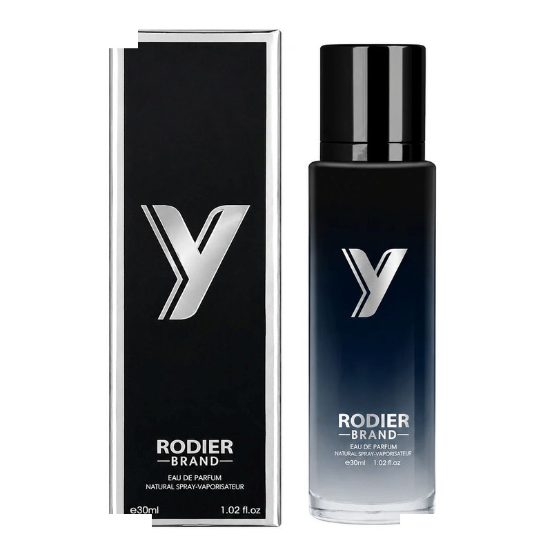 عطر جیبی مردانه رودیر مدل y با رایحه تلخ