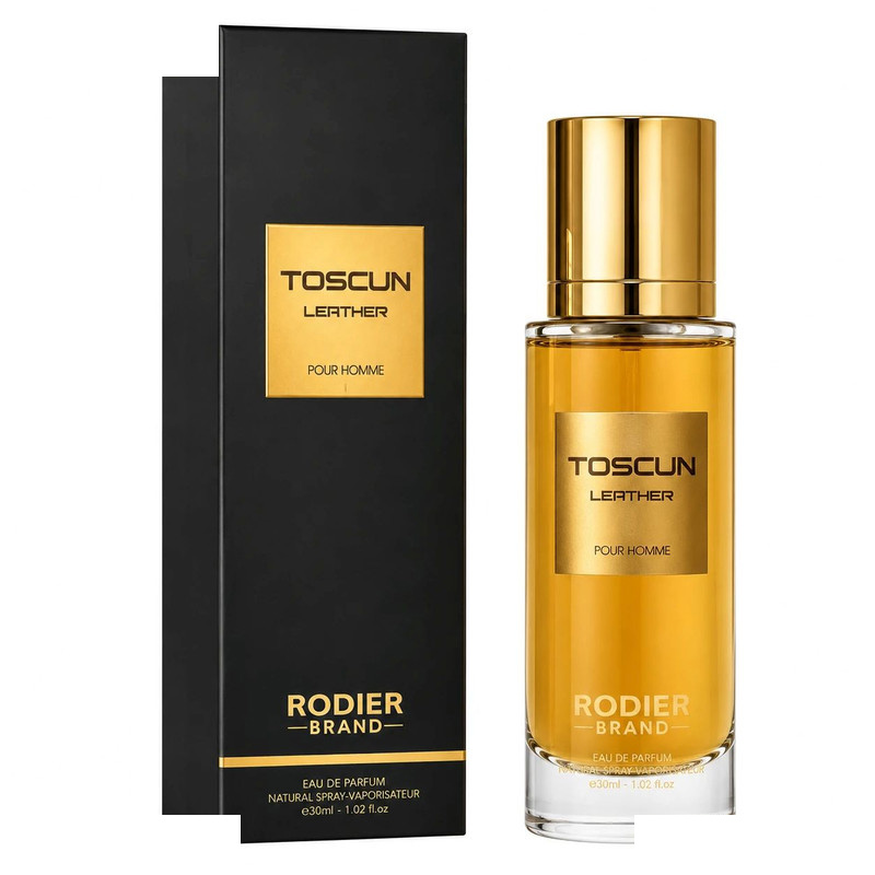 ادوپرفیوم رودیر مدل TOSCUN LEATHER با رایحه گرم