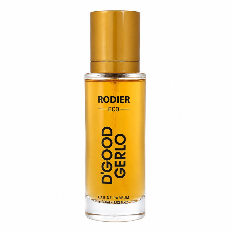 عطر جیبی زنانه رودیر مدل D'Good Gerlo با رایحه تلخ و گلی