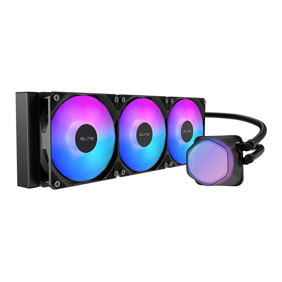 خنک کننده مایع پردازنده کولرمستر مدل ELITE 360 ARGB Black