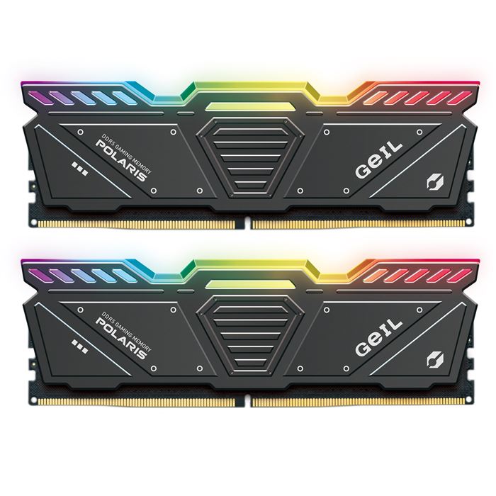 رم کامپیوتر DDR5 دو کاناله 6000 مگاهرتز CL38 گیل Polaris RGB ظرفیت 64 گیگابایت