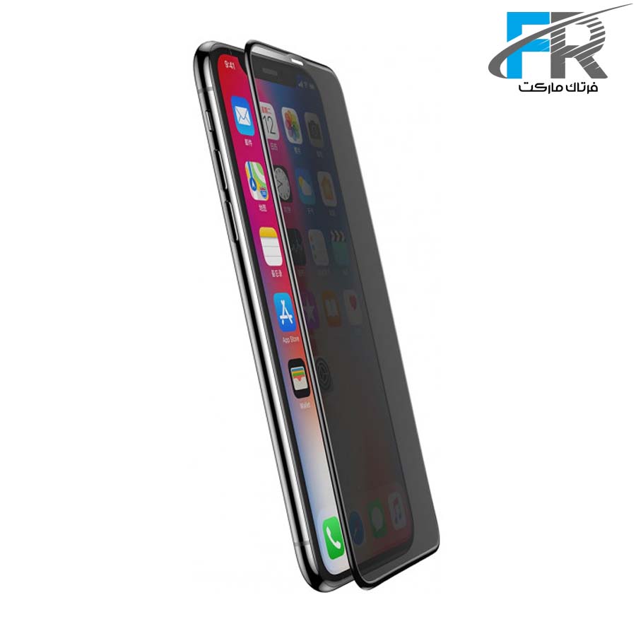 محافظ صفحه نمایش 2.5D باسئوس سری Diamond Body مدل PB1622Z مناسب برای گوشی موبایل آیفون XR