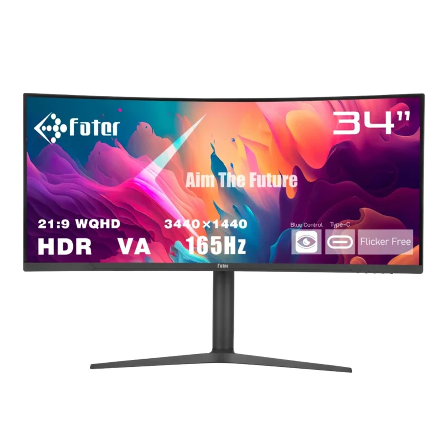 مانیتور خمیده گیمینگ 34 اینچ فاطر مدل C34-165B1 — تصویر 1