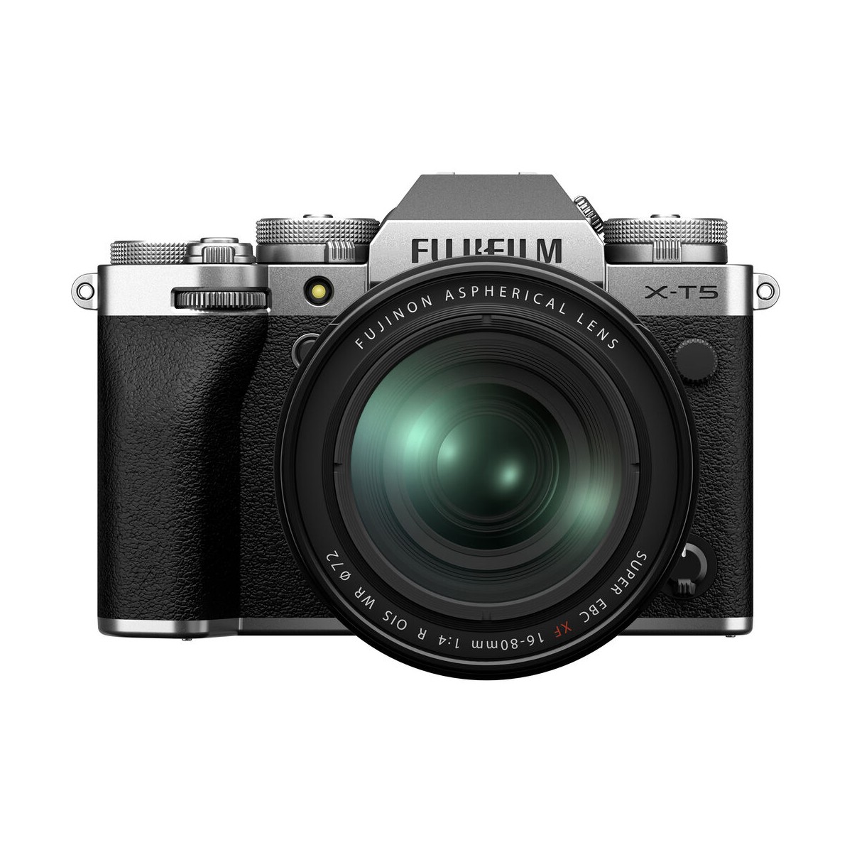 دوربین بدون آینه فوجی فیلم مدل Fujifilm X-T5 رنگ نقرهای همراه با لنز XF 16-80mm