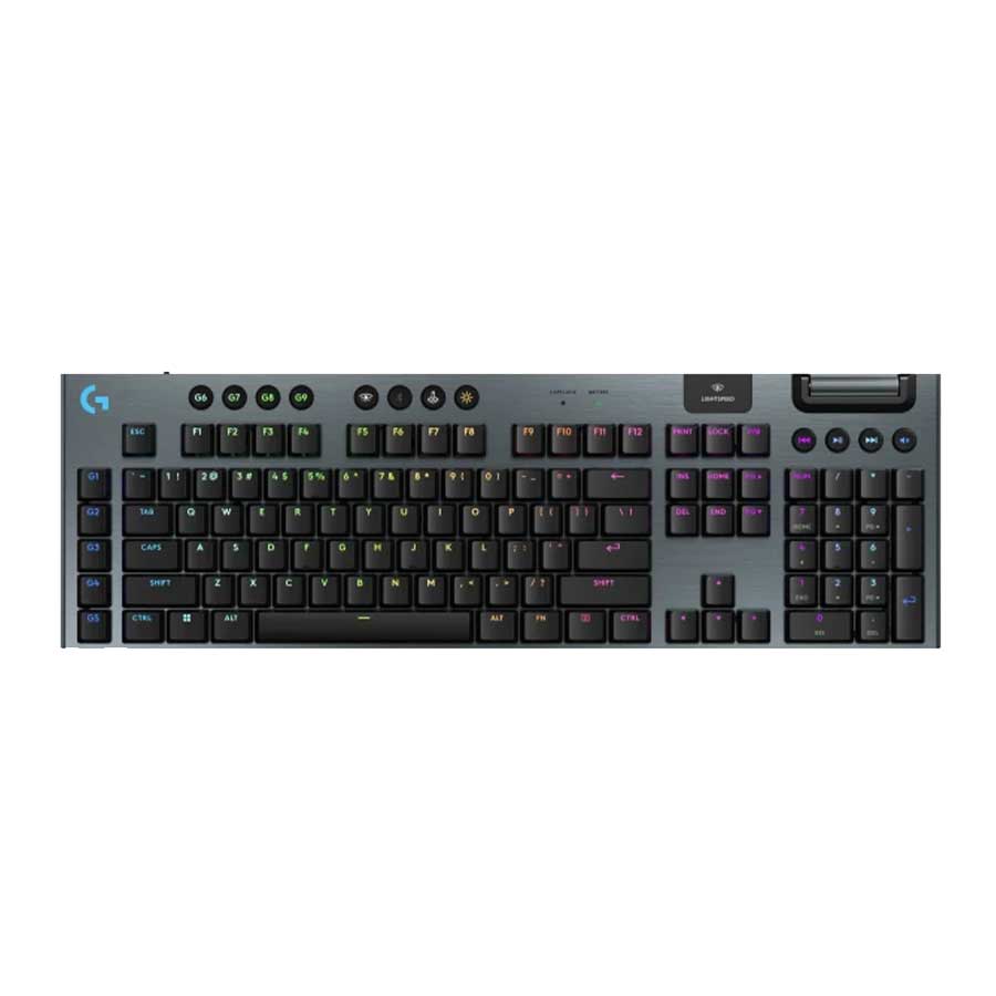 کیبورد گیمینگ بیسیم لاجیتک مدل G915 X Lightspeed Blue Switch