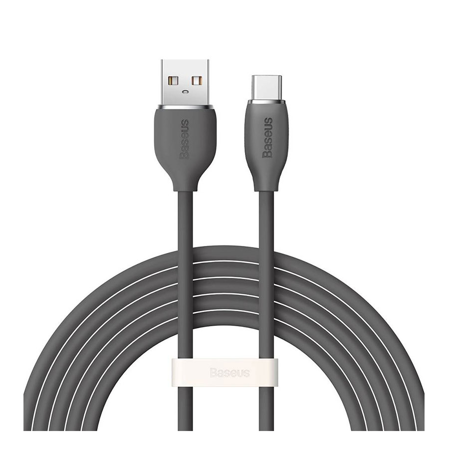 کابل تبدیل 2 متری USB به USB-C بیسوس مدل Jelly Liquid Silica Gel CAGD010101