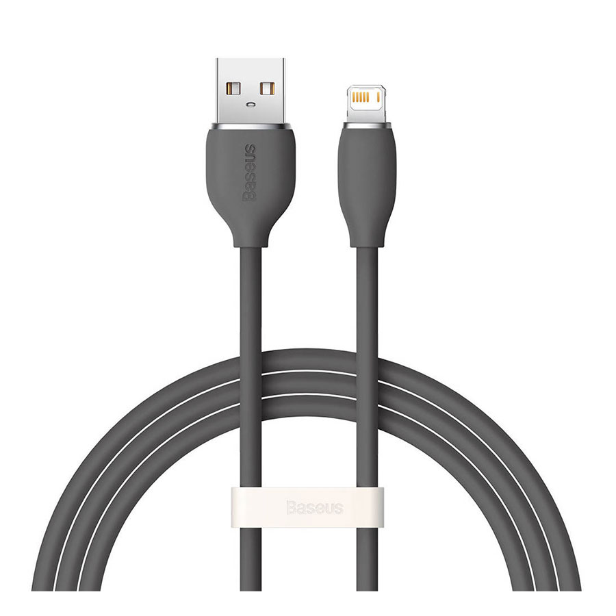 کابل تبدیل 1.2 متری USB به لایتنینگ بیسوس مدل Jelly Liquid Silica Gel CAGD000001 — تصویر 1
