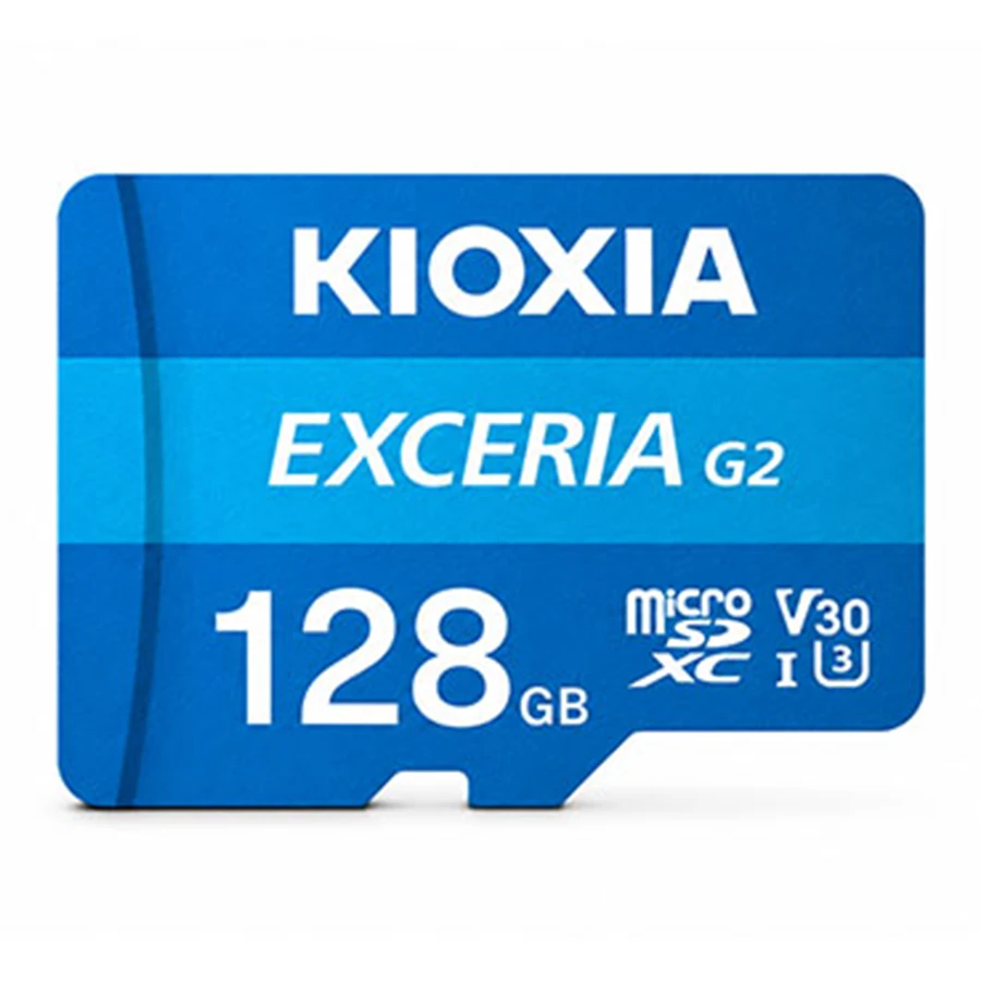 کارت حافظه MicroSDHC کیوکسیا مدل G2 EXCERIA UHS-I U3 V30 128GB 100MB/s