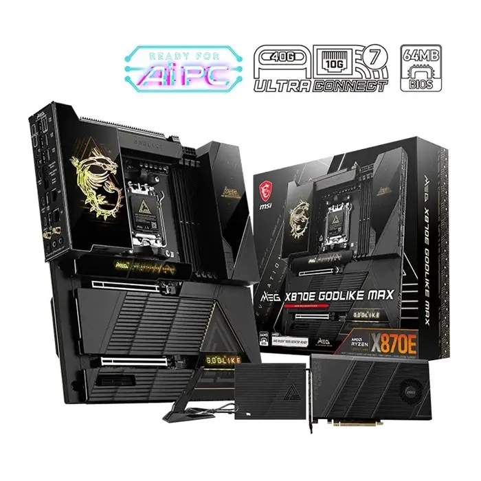 مادربرد ام اس آی مدل MSI MEG X870E GODLIKE MAX DDR5 — تصویر 1