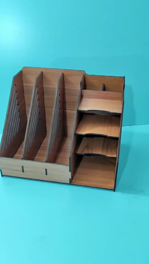 نظم دهنده 3خانه کتاب و 5خانه لوازم التحریر (چوبی)