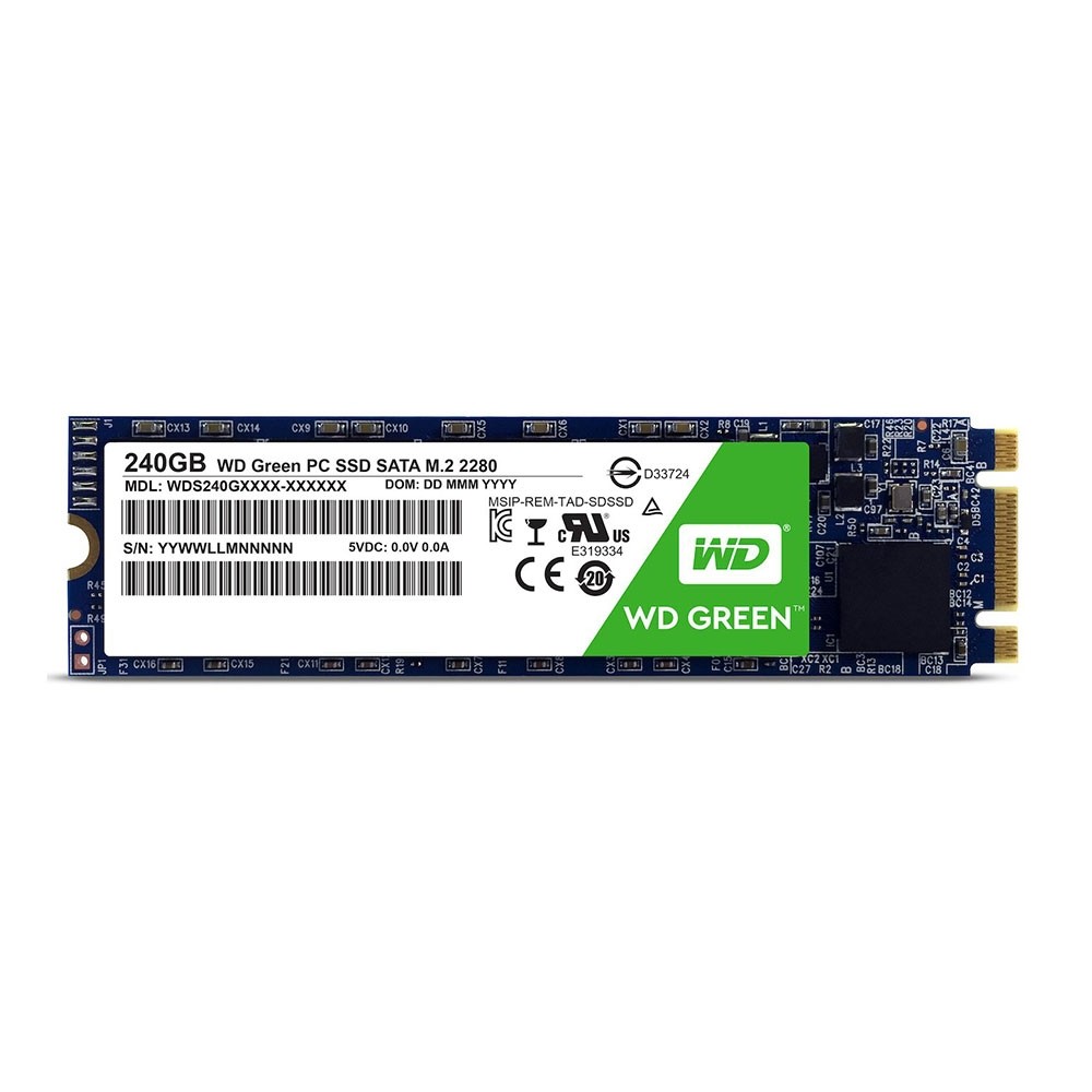 هارد اس اس دی اینترنال M2 وسترن دیجیتال سبز مدل WDS240G1G0B ظرفیت 240 گیگابایت