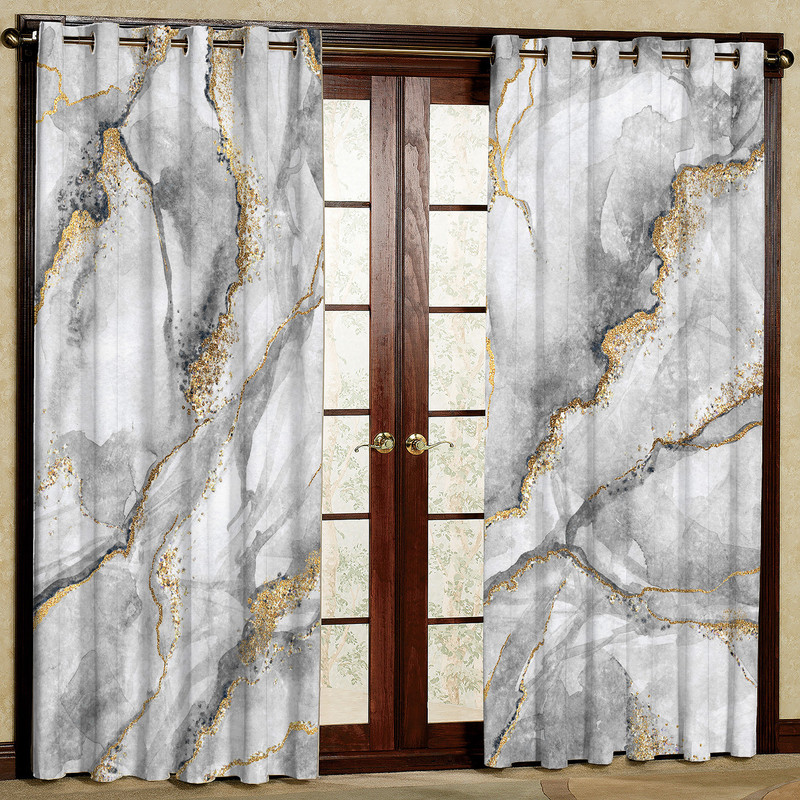 پرده بارمان دکور طرح سنگ مدل هازان پانچی کد 4316 W سایز 140x280 سانتی متر — تصویر 1