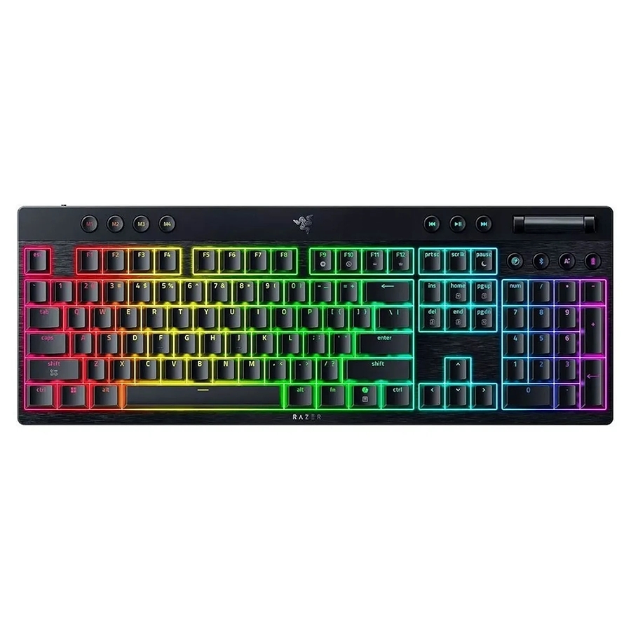 کیبورد گیمینگ بی سیم ریزر BlackWidow V4 HyperSpeed Yellow Switch